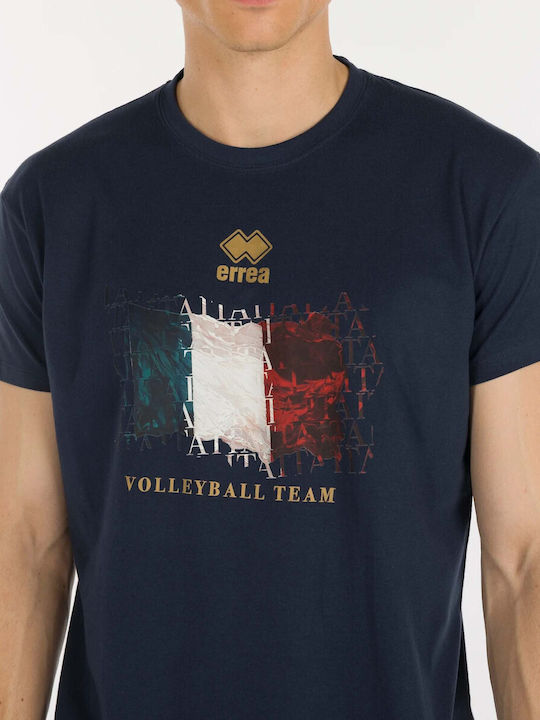 Naz Italia Volley Αθλητικό T-shirt Μπλε