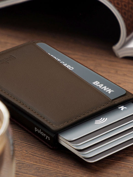 Leather Men's Wallet Classic Brown
