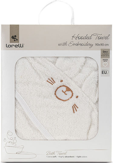 Lorelli Baby Bath Towel Bathrobe Hooded 90x90cm