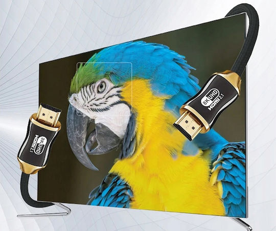 Verk Group HDMI 2.1 Ultra High Speed 48Gbps 4K 120Hz HDR VRR Kabel HDMI-Stecker - HDMI-Stecker 2m Schwarz