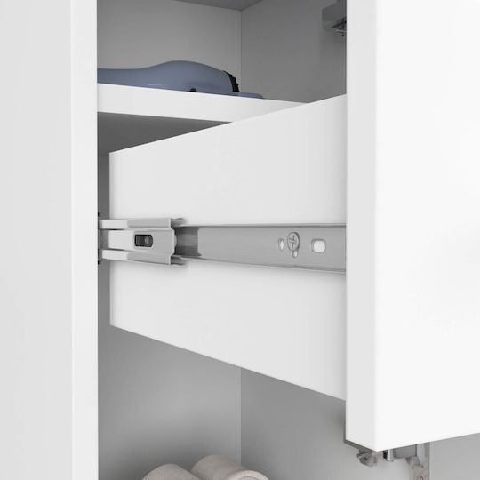 Akord Furniture Factory Coloană De Baie De Pardoseală M30xA30xÎ85cm Albă