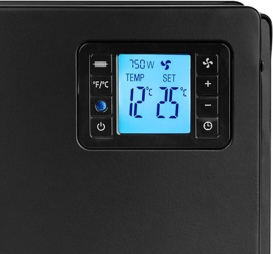 Noveen Convector Heater Floor 2000W with Electronic Thermostat Black