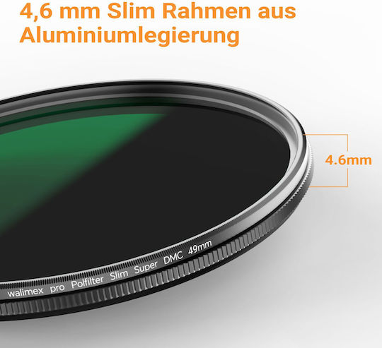 Walimex Slim CPL UV Filter Diameter 62mm for Camera Lenses