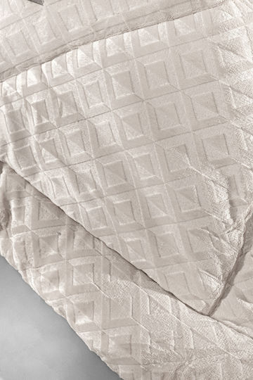 Guy Laroche Duvet Cover Single 160x240cm Profile Ivory 530 GSMGsm