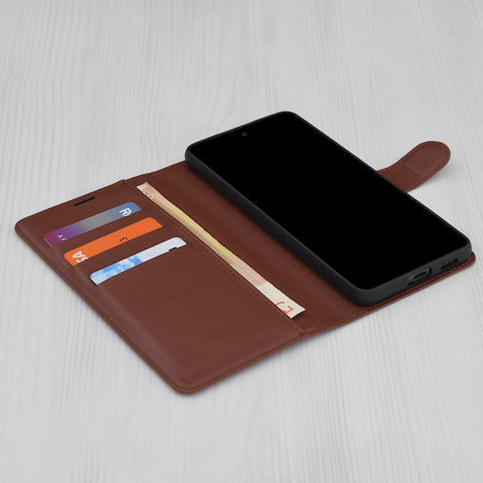 Techsuit Back Cover Leather Brown (Moto G86)