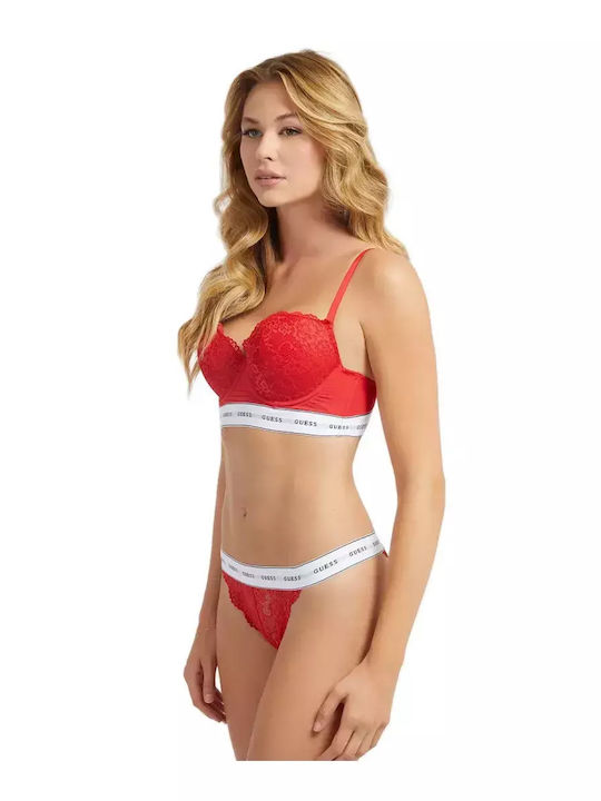 Women's Brazil with Lace Red