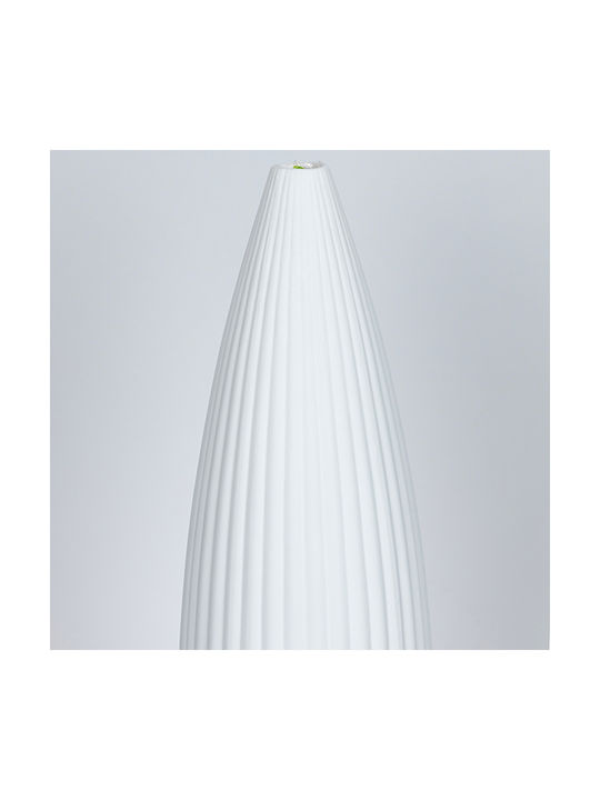 Decorative Vase Ceramic White Diameter 13.5xHeight 46cm