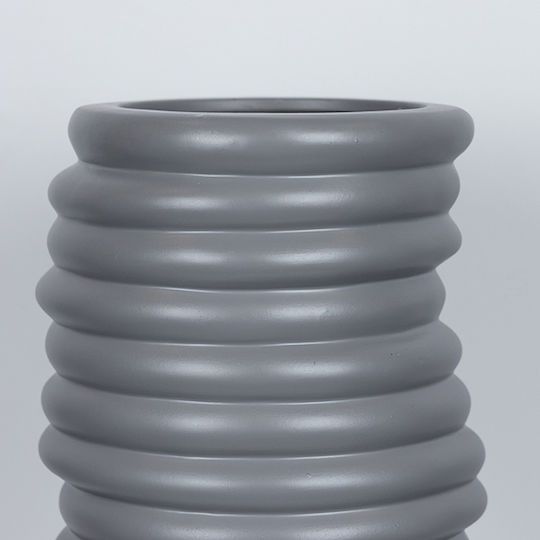 Βάζο Κεραμικό Γκρι 17.6xΥ57cm