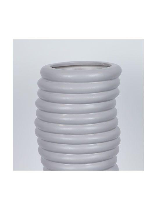 Decorative Vase Gray 15.4x12.2x45.5cm