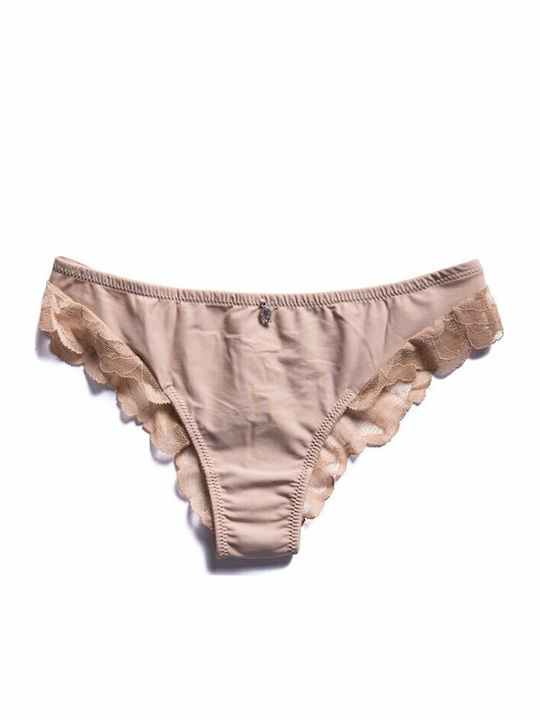 Melody Femeie Brazilia cu Dantelă Beige
