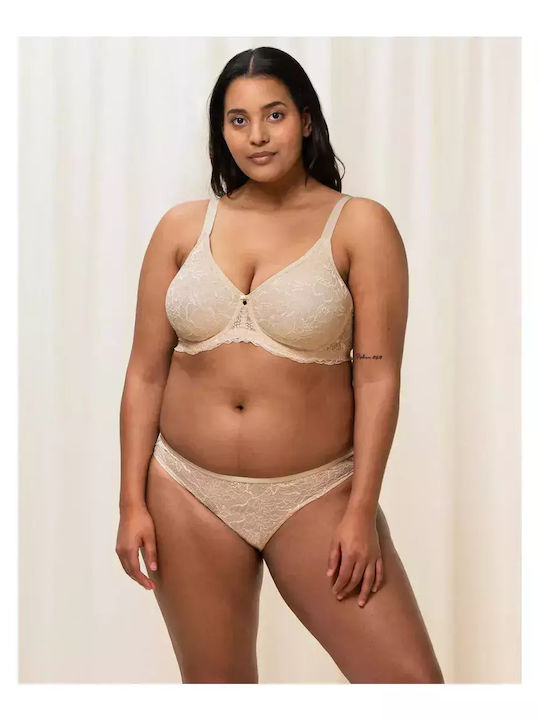 Amourette Charm Γυναικείο Brazil με Δαντέλα Μπεζ