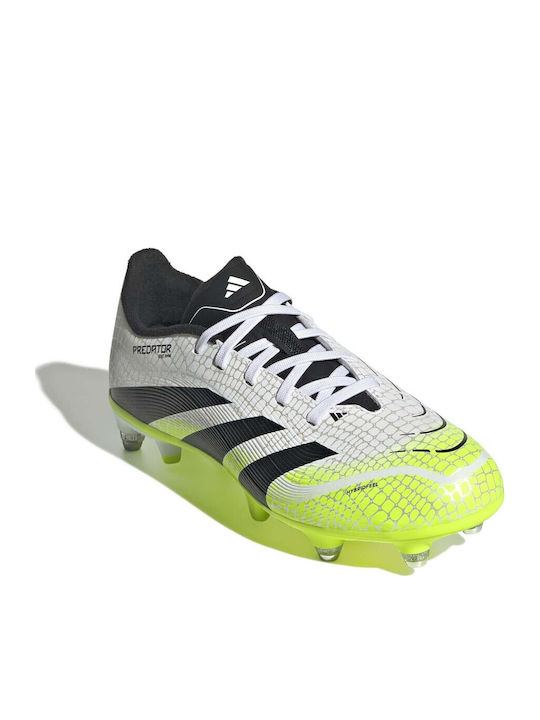 adidas Predator League Ποδοσφαιρικά Παπούτσια με Τάπες SG Λευκά