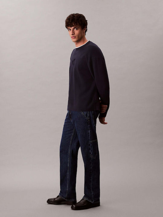 Herren Jeanshosen Relaxed Gerade Passform Indigo