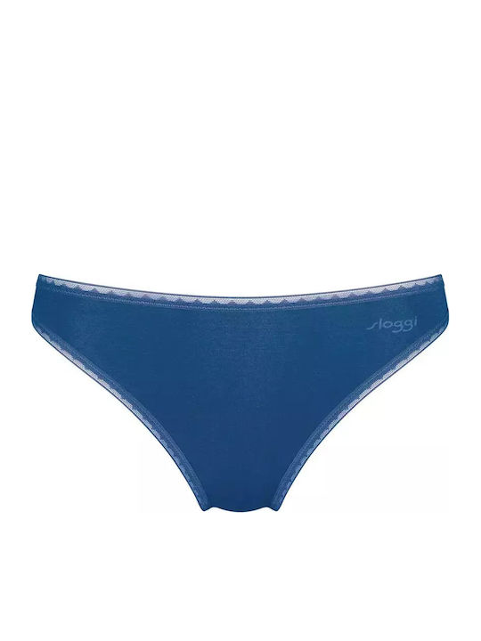 Go Tai Βαμβακερά Γυναικεία Slip 2Pack Μπλε