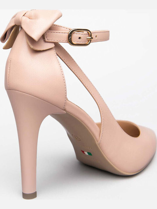 Leder Pumps Rosa