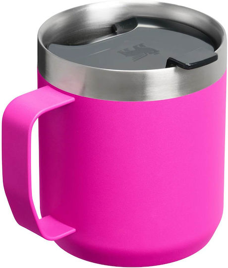 Stanley Classic Legendary Camp Mug Ποτήρι Θερμός Ανοξείδωτο BPA Free 350ml Violet Blossom με Λαβή