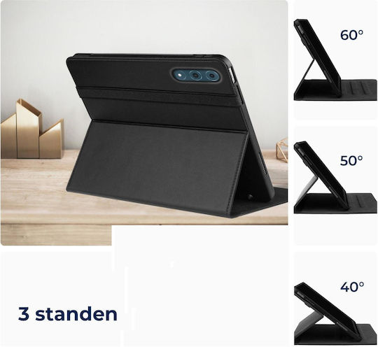 Rosso Flip Cover Μαύρη (Lenovo Yoga Tab Plus 12.7)
