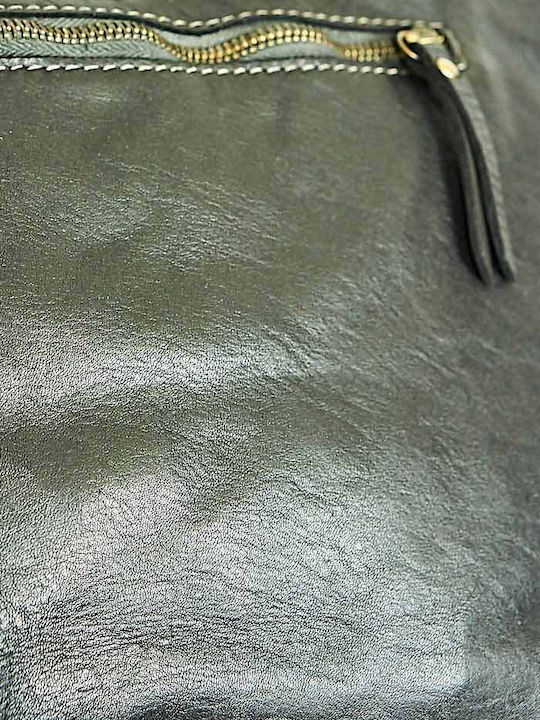 Leather Women's Shoulder Handbag Black