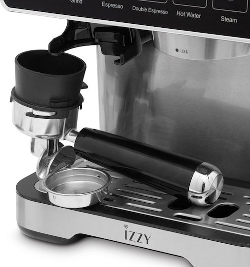 Izzy Iz-6026 1500W Налягане 20бар с мелачка Кафява