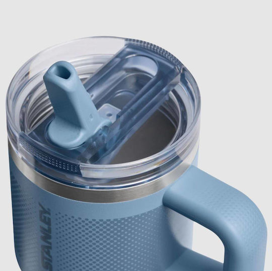 Stanley Protour Flip Handled Tumbler Θερμός Ανοξείδωτο BPA Free 591ml Indigo Fade με Καλαμάκι και Λαβή