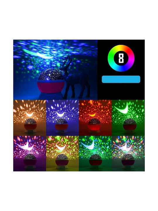 Projector Διακοσμητικό Φωτιστικό Περιστρεφόμενο LED