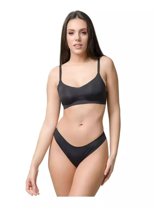 Every Wear -1 Damen Slip Nahtlos Schwarz