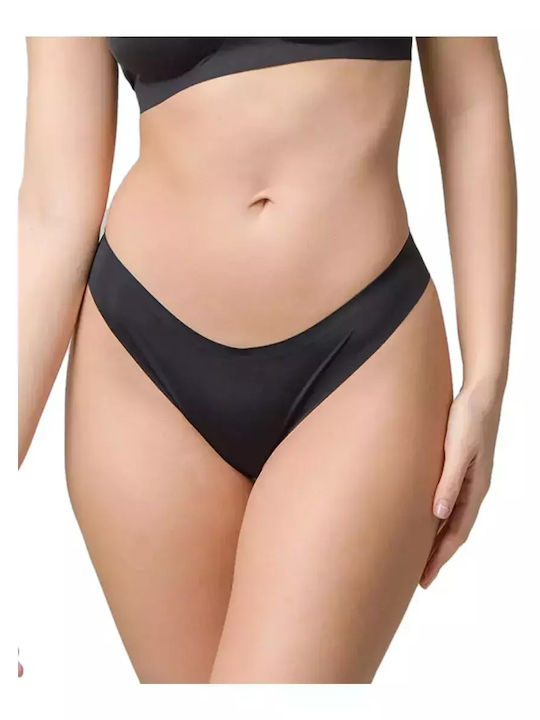 Every Wear -1 Damen Slip Nahtlos Schwarz