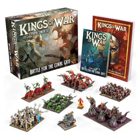 Kings War – Kit De Pornire Poarta Corală De Bătălie 2 Jucători 74 Miniaturi