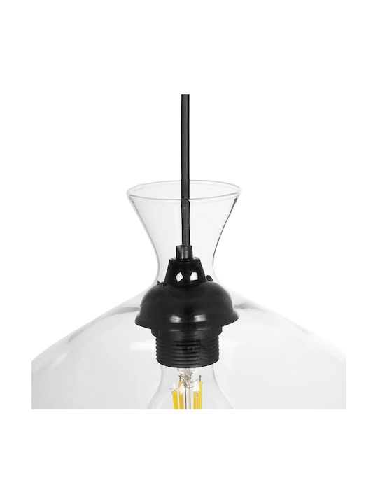 GloboStar Bohemia Висящо Осветително Тяло Прозрачен с Цокъл E27 22x22x22см.