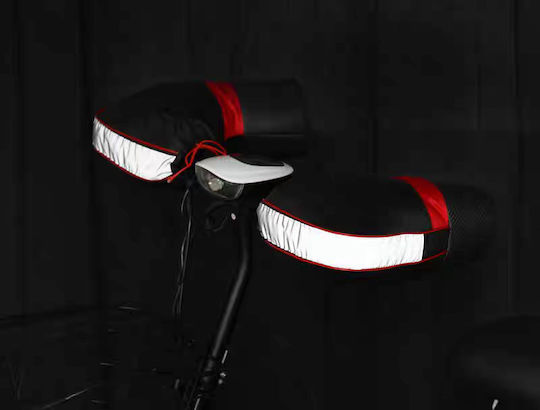 Waterproof Motorcycle Hand Cover Handguards Inner Lining Reflective Strips
