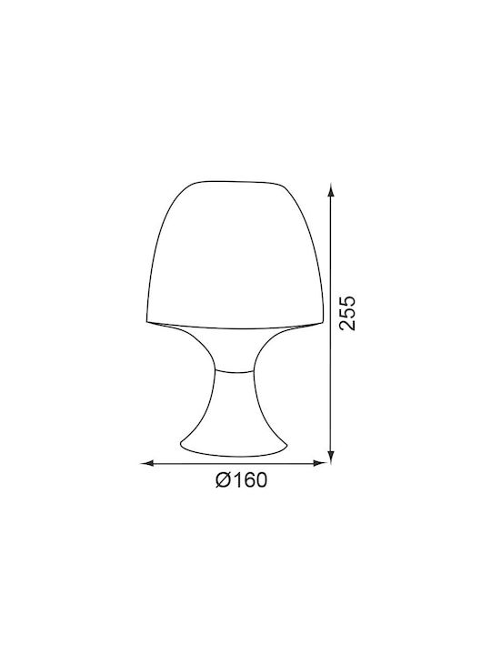 Table Lamp Plastic Table Lamp with Green Shade and Base