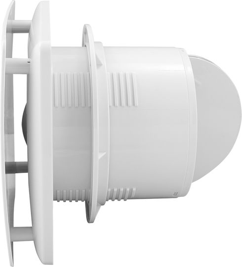 Commel Bathroom Ventilator Φ120mm 16W with Flap and Ultra Silent White