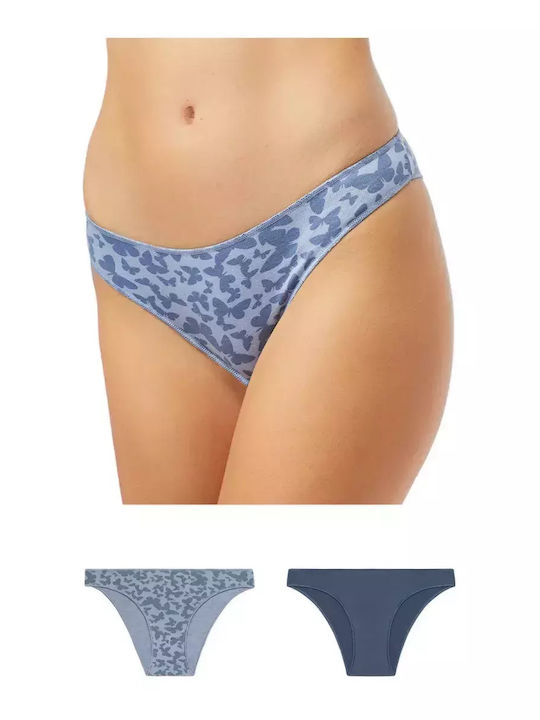 Rio Modal Fimelle Women's Slip 2Pack Seamless RAF-BLUE