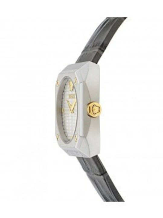 Versace Lady Women's Watch with Gray Leather Strap