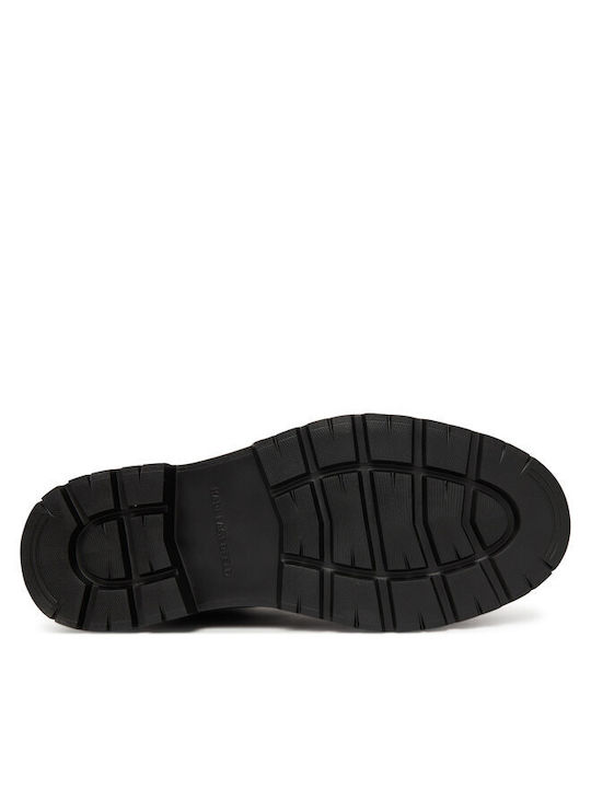Leder Schwarz Herrenstiefel
