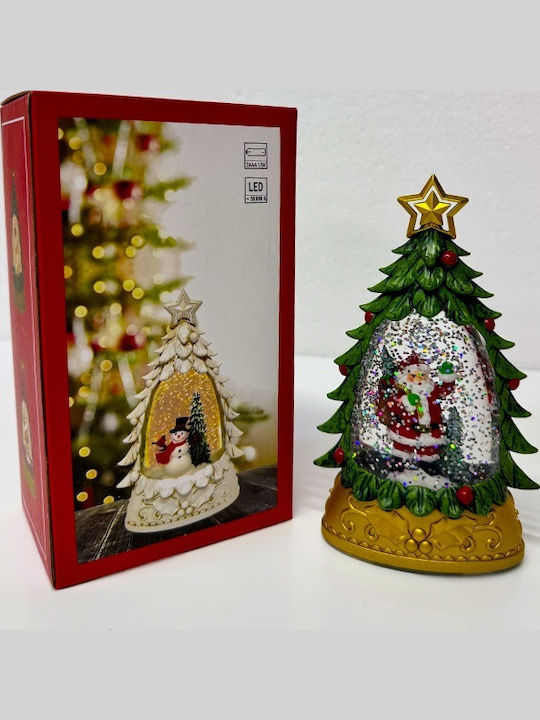 Ornament de Crăciun Cadou Luminat cu Brazi Baterie 9x15cm 1buc