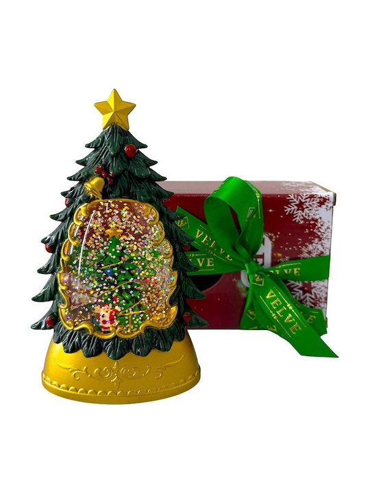 Christmas Snowball Illuminated with Trees 9x15cm