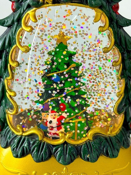 Christmas Snowball Illuminated with Trees 9x15cm