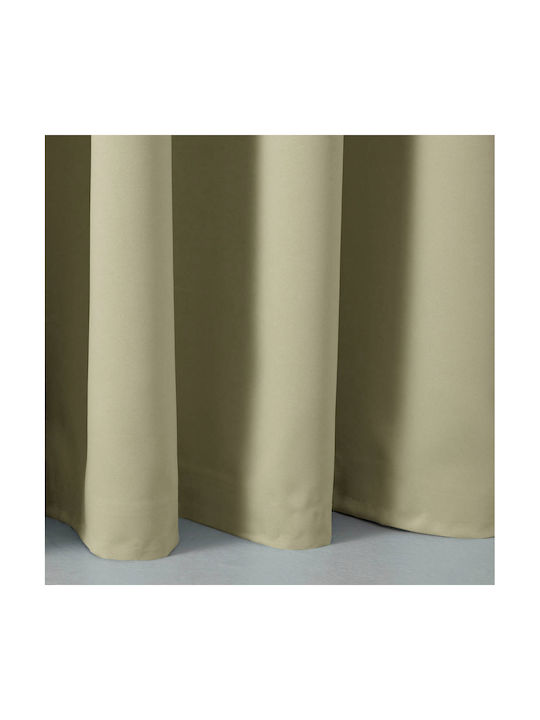 Saray Home Κουρτίνα με Τρέσα Πράσινη 140x280εκ.