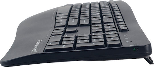 Powertech PT-1490 Безжично Комплект клавиатура и мишка Гръцка Черен