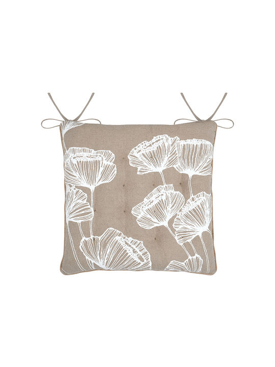 Μαξιλάρι Καρέκλας Κήπου Oriana Naturel 38x38εκ.