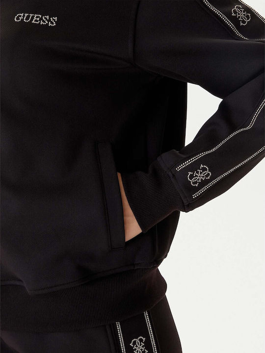 Women's Sweatshirt Cardigan Black