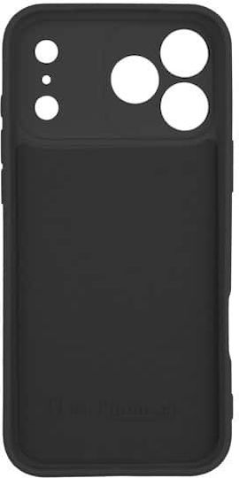 iPhone 17 Pro Max Silicone Soft Touch Back Cover Black Camera Protection