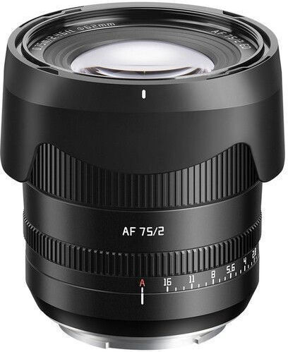 TTArtisan Full Frame Camera Lens AF 75mm f/2 Fixed for Leica L Mount Black