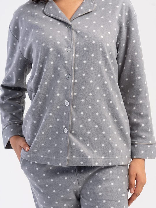 Vienetta Secret Winter Women's Pyjama Set Gray