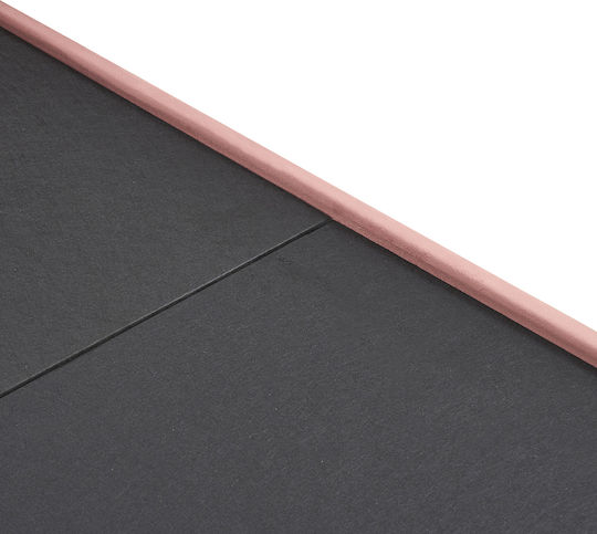 Juniper Bett Halbdoppel mit Stoff Rosa mit Lattenrost für Matratze 120x200cm