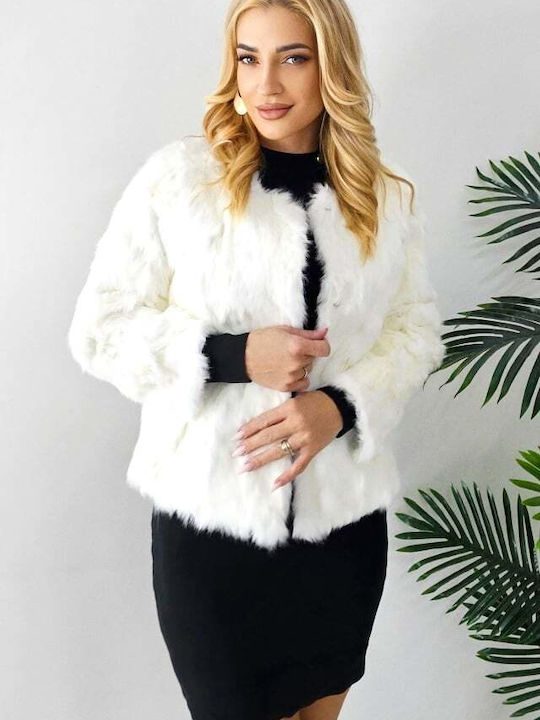 Lungă Blană de damă White