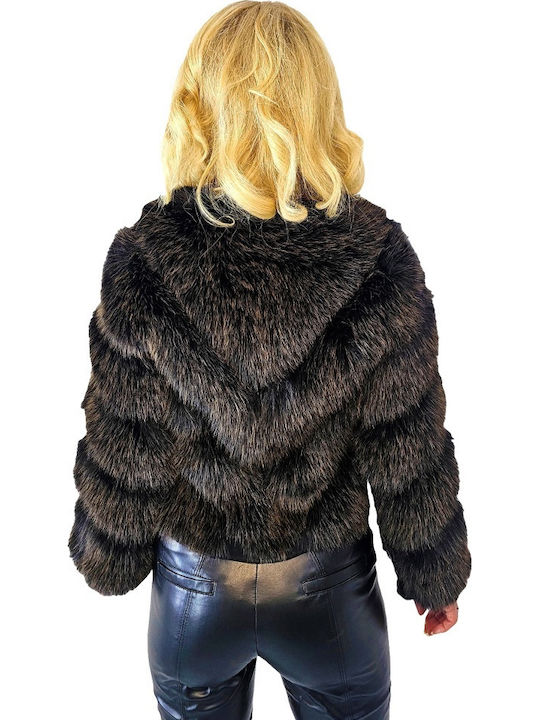 Frauen Pelz Brown