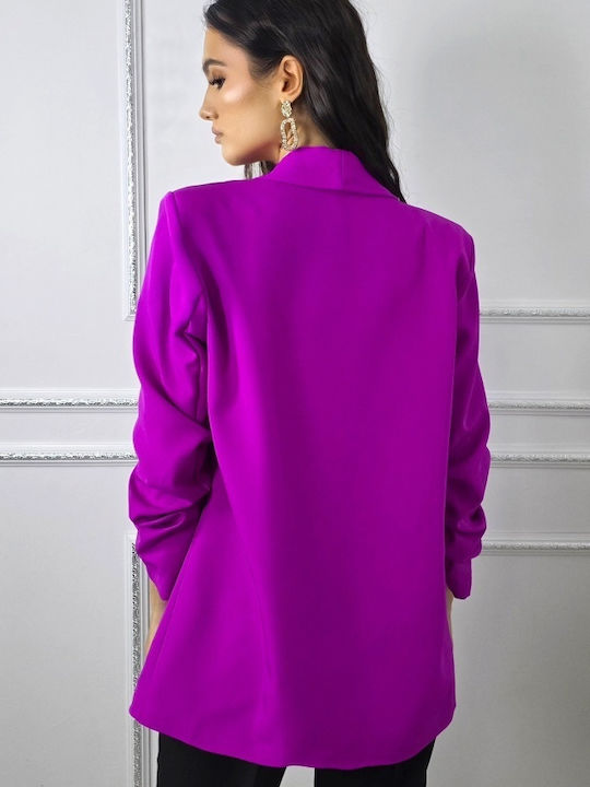 Μακρύ Γυναικείο Σακάκι Violet