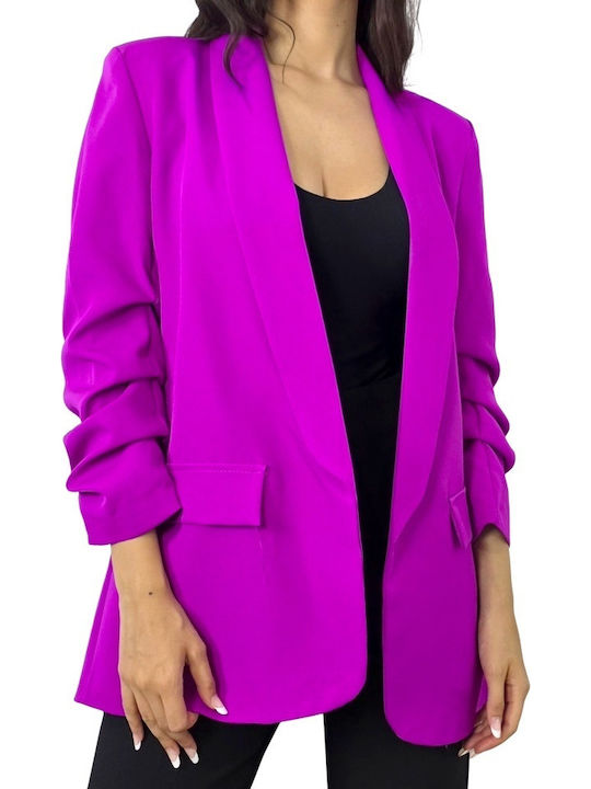Μακρύ Γυναικείο Σακάκι Violet